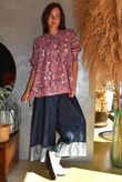 Annie 1972 Point Collar Smock Blouse Indian Pink Haze